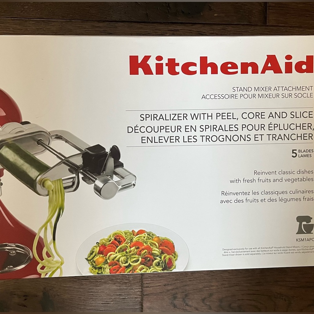 KitchenAid 5 Blade Spiralizer, new
